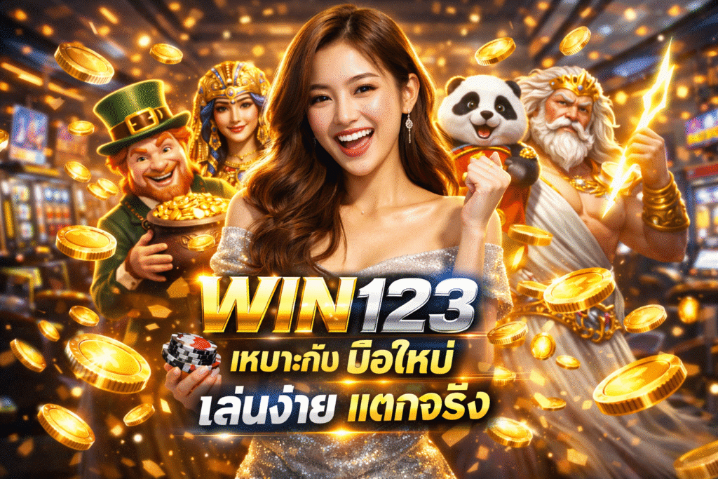 WIN123 เหมาะกับมือใหม เล่นง่าย แตกจริง