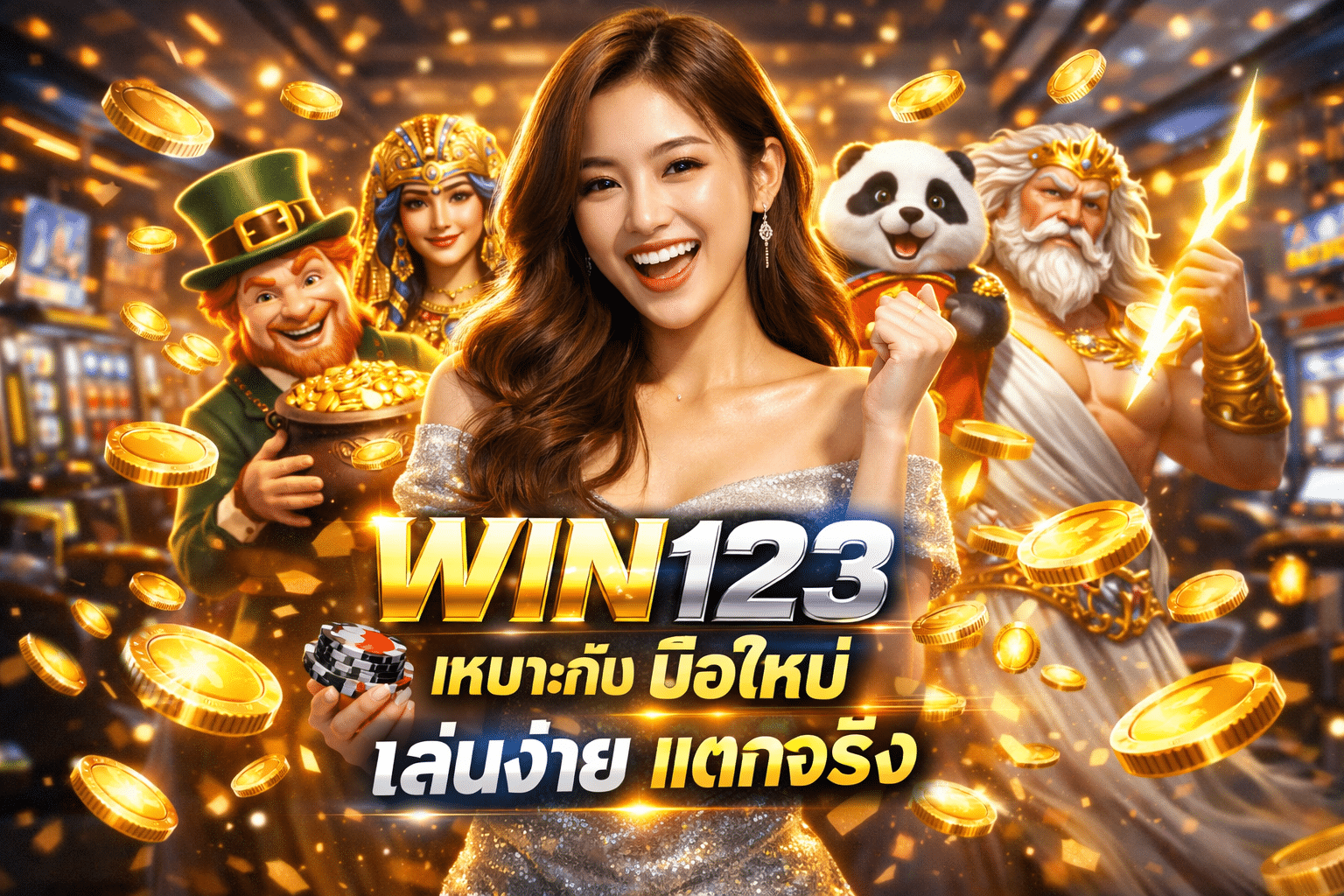 WIN123 เหมาะกับมือใหม เล่นง่าย แตกจริง