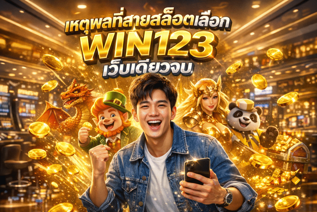 เหตุผลที่สายสล็อตเลือก WIN123 เว็บเดียวจบ