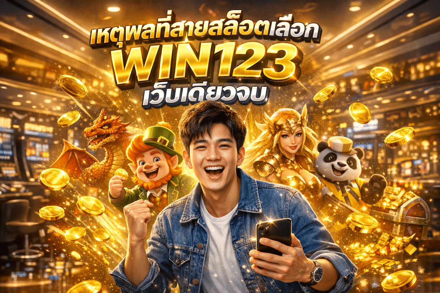 เหตุผลที่สายสล็อตเลือก WIN123 เว็บเดียวจบ