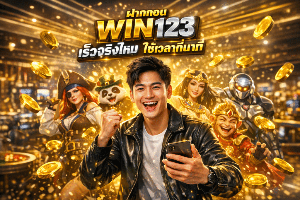 ฝากถอน WIN123 เร็วจริงไหม ใช้เวลากี่นาที