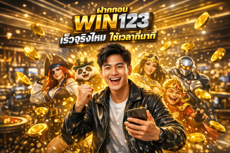 ฝากถอน WIN123 เร็วจริงไหม ใช้เวลากี่นาที