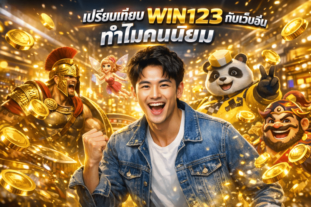 เปรียบเทียบ WIN123 กับเว็บอื่น ทำไมคนนิยม