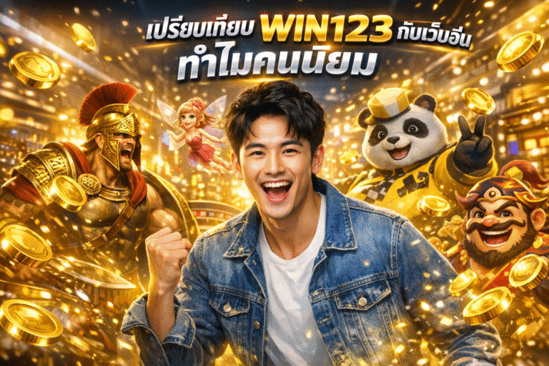 เปรียบเทียบ WIN123 กับเว็บอื่น ทำไมคนนิยม